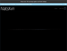 Tablet Screenshot of natskin.com